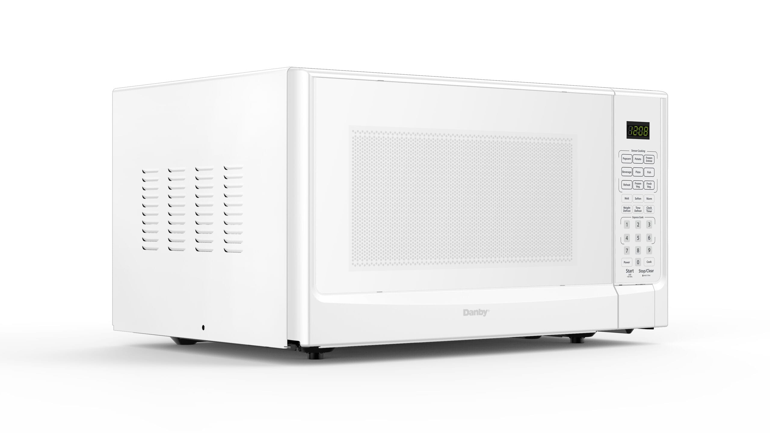 Danby DDMW01440WG1 1.4 cu ft White Compact Microwave Oven with Sensor Cooking - Perfect for Small Kitchens, Dorms & Office Spaces