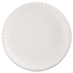 (6 Pack Value Bundle) AJMCP9GOEWH 9-Inch White Coated Paper Plates - Round Disposable Plates, 100 Count per Pack - Perfect for Parties, BBQs, Picnics & Family Gatherings