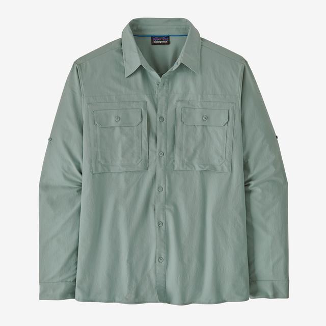 Men's UPF 50+ Sun Protection Long Sleeve Shirt - Lightweight Quick-Dry Hiking & Fishing Shirt for Outdoor Activities