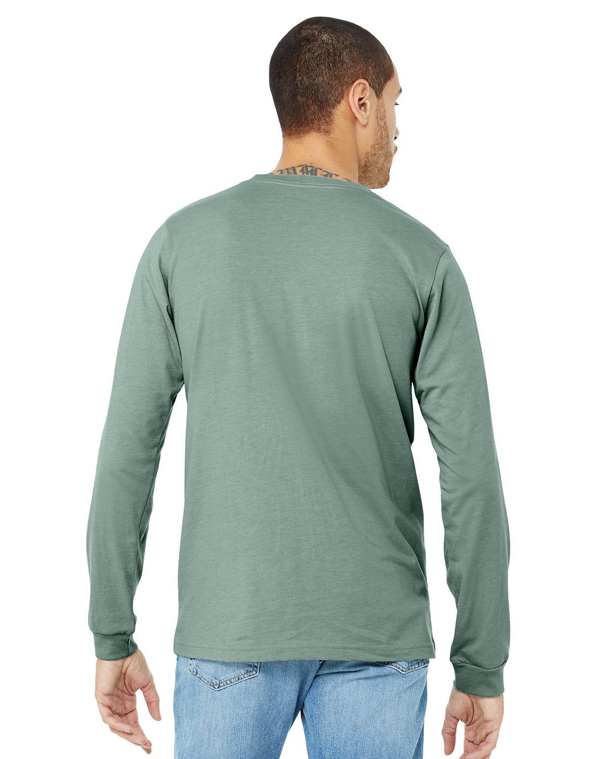 Bella + Canvas 3501CVC Unisex Long Sleeve T-Shirt - Soft CVC Jersey Crewneck Tee for Men & Women - Perfect for Casual Wear, Layering & Work Uniforms