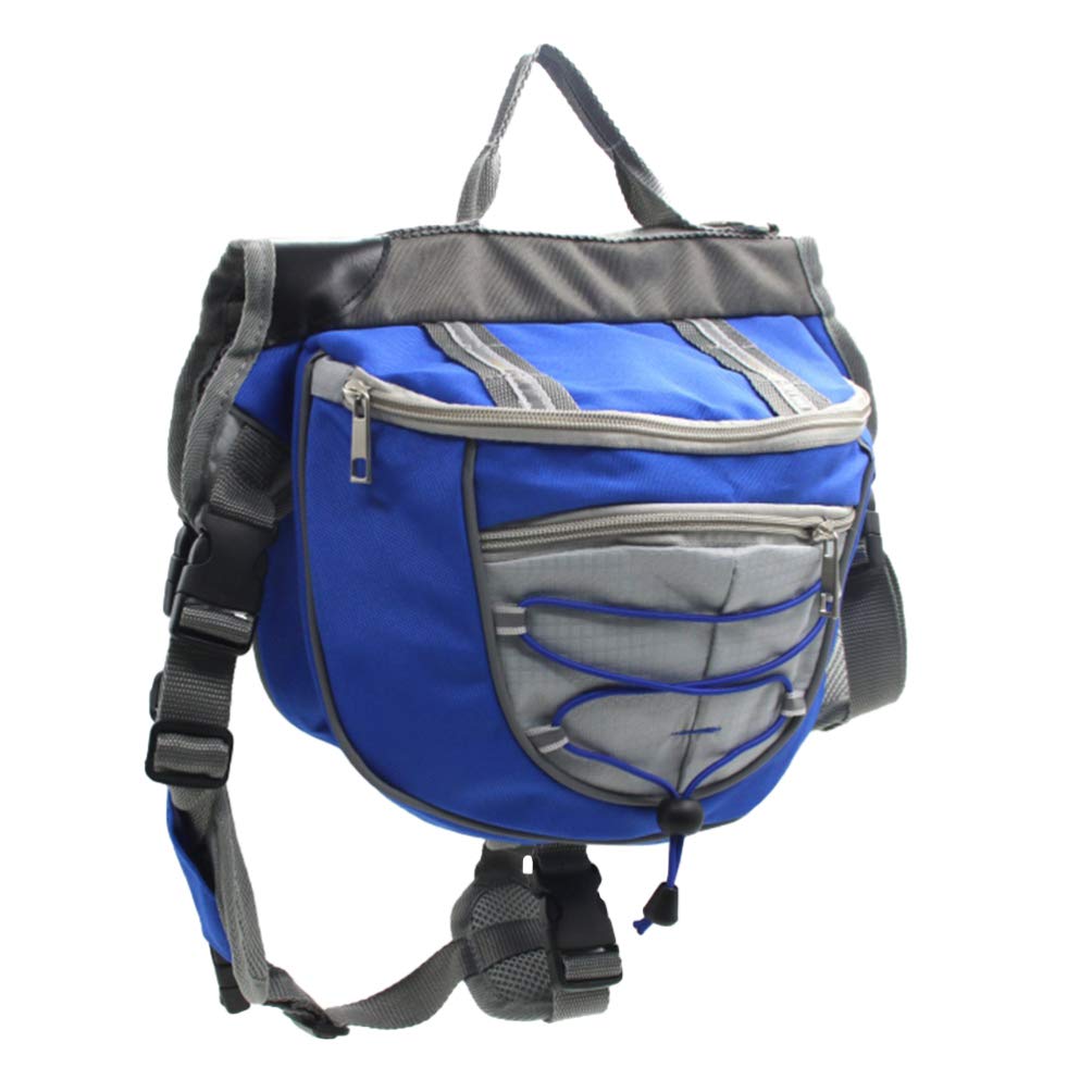 Large Dog Travel Backpack - Durable Dog Saddle Bag for Hiking, Camping & Outdoor Adventures | Pet Carrier Backpack with Adjustable Straps for Travel Trailers & Road Trips