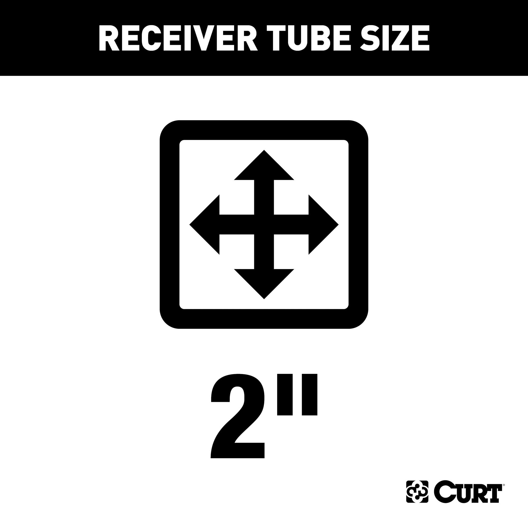 CURT 13044 Class 3 Trailer Hitch - 2-Inch Receiver with Concealed Main Body - Compatible with Select Jeep Liberty Models - Black - Perfect for Towing Trailers, Boats & Campers