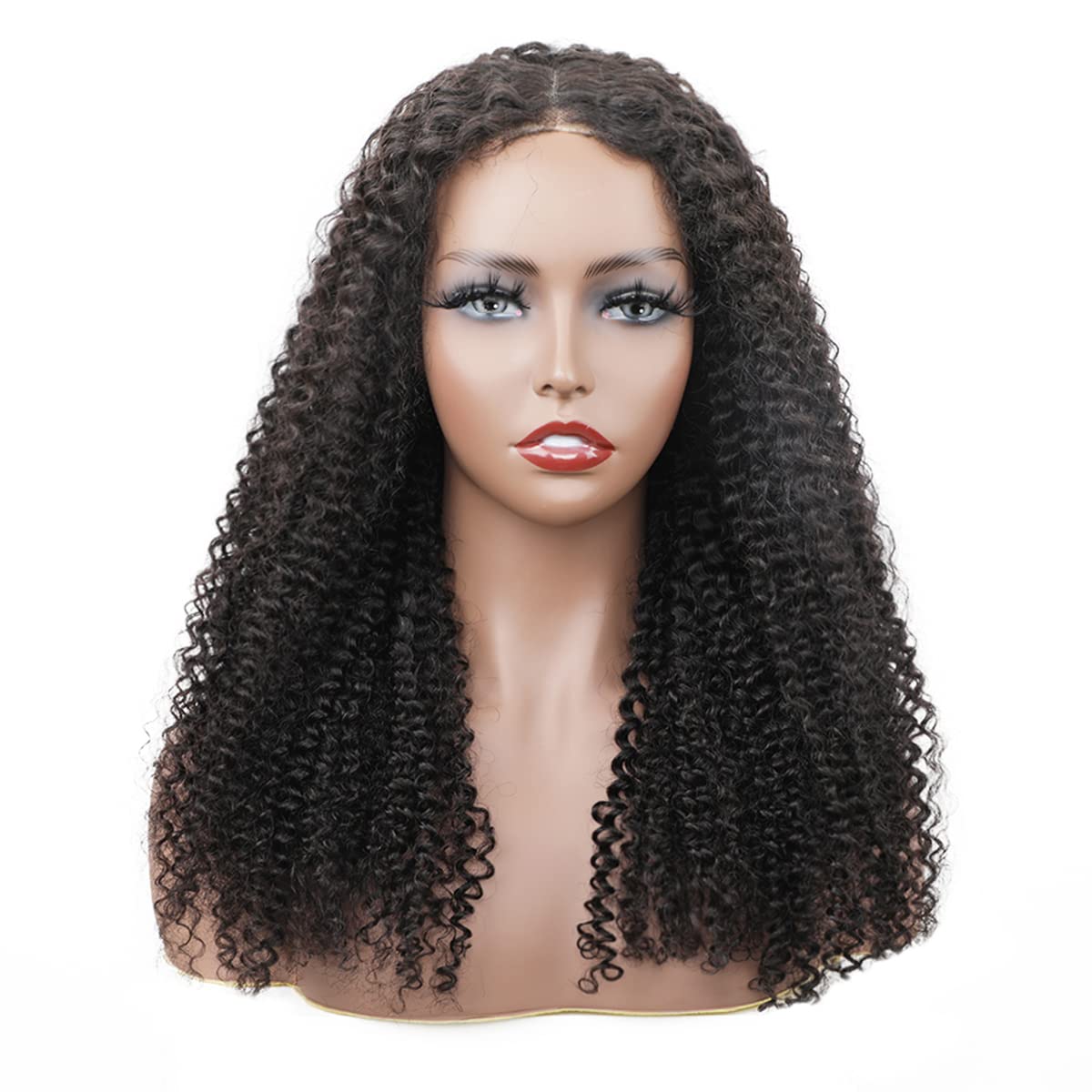 ISEE HAIR HD Lace Front Wigs 18 Inch Human Hair Kinky Curly Wigs - Glueless No Glue 4x6 Lace Pre Cut Wig for Women with Transparent Lace Closure 180% Density | Perfect for Daily Wear, Special Occasions & Protective Styling
