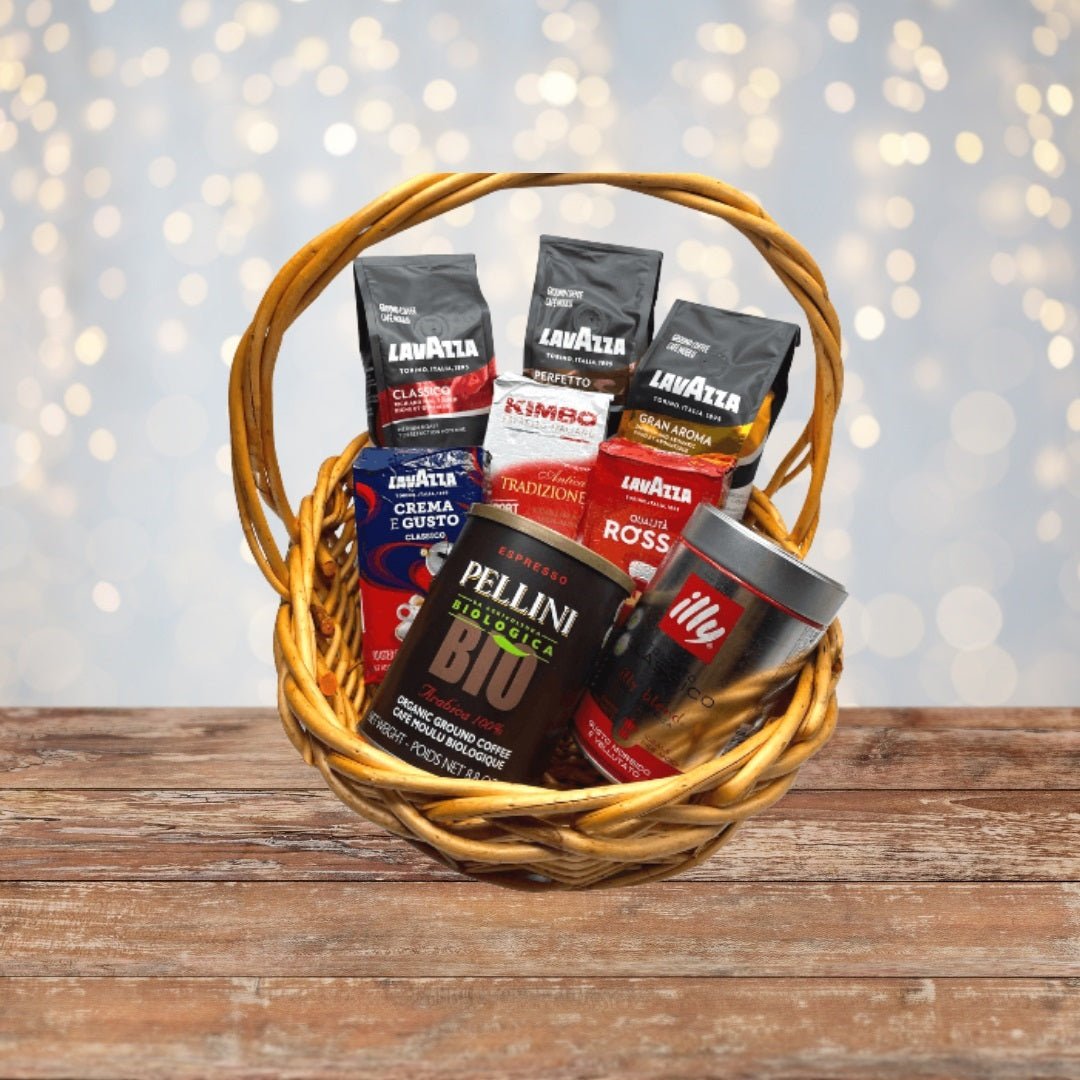 Premium Coffee Gift Basket Canada - Small Gourmet Coffee Gift Set for Holidays & Special Occasions - Perfect Corporate Gift & Birthday Present