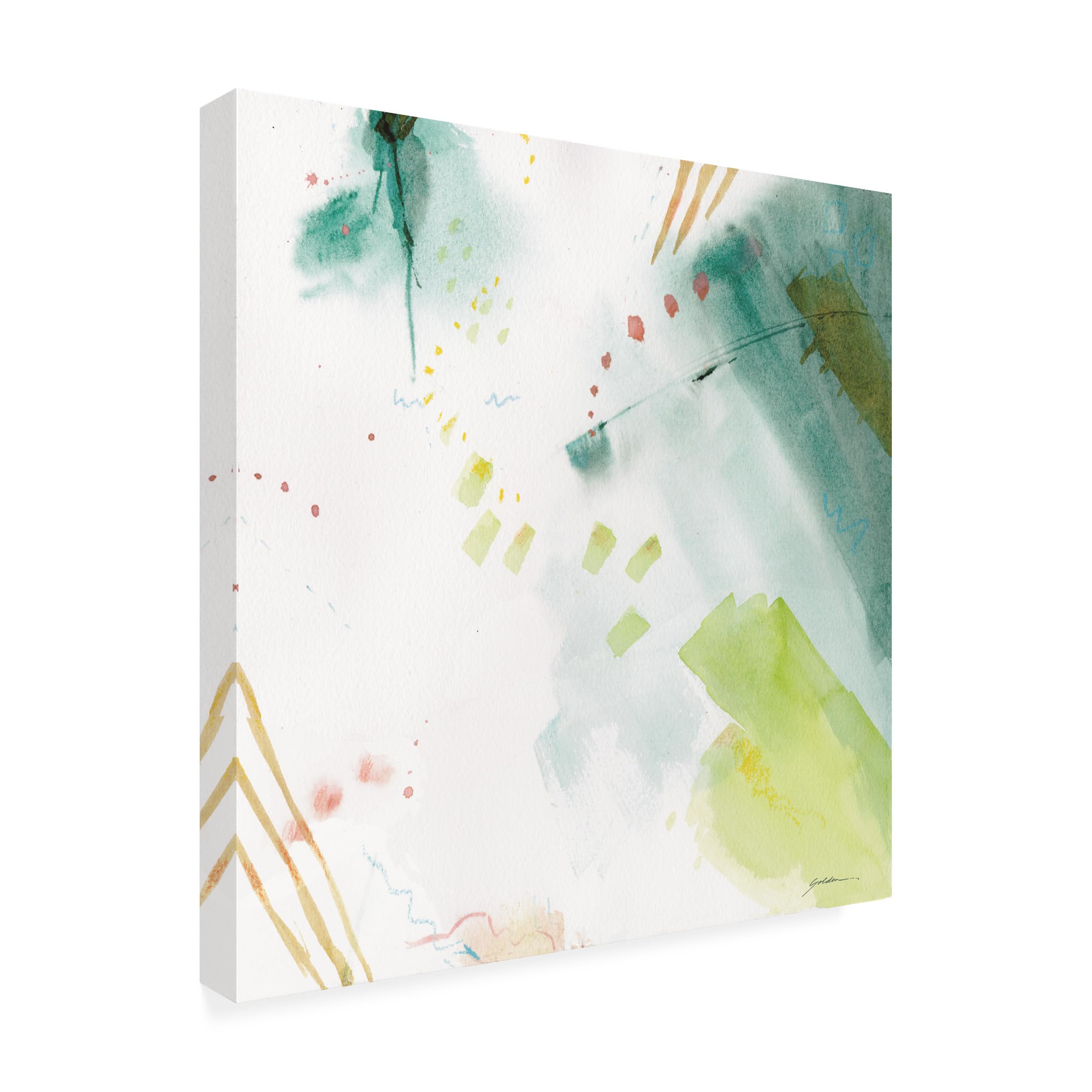 Shoreline Canvas Art by Sheila Golden - Handmade Coastal Wall Decor for Living Room, Bedroom & Office - Beach Themed Home Decor