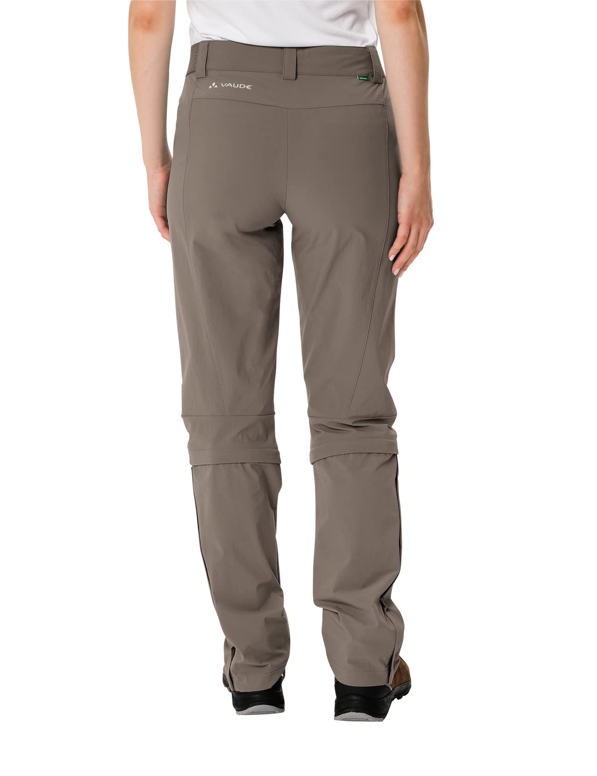 Vaude Women's Farley Stretch Capri T-Zip Pants III - Lightweight Hiking & Travel Pants for Outdoor Adventures