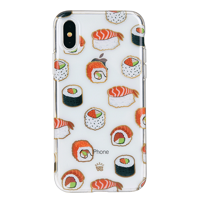 Clear iPhone Case for Sushi Lovers - Slim Protective Phone Cover for iPhone 12/13/14 Pro Max - Perfect for Foodies, Japanese Cuisine Enthusiasts & Sushi Restaurant Visits