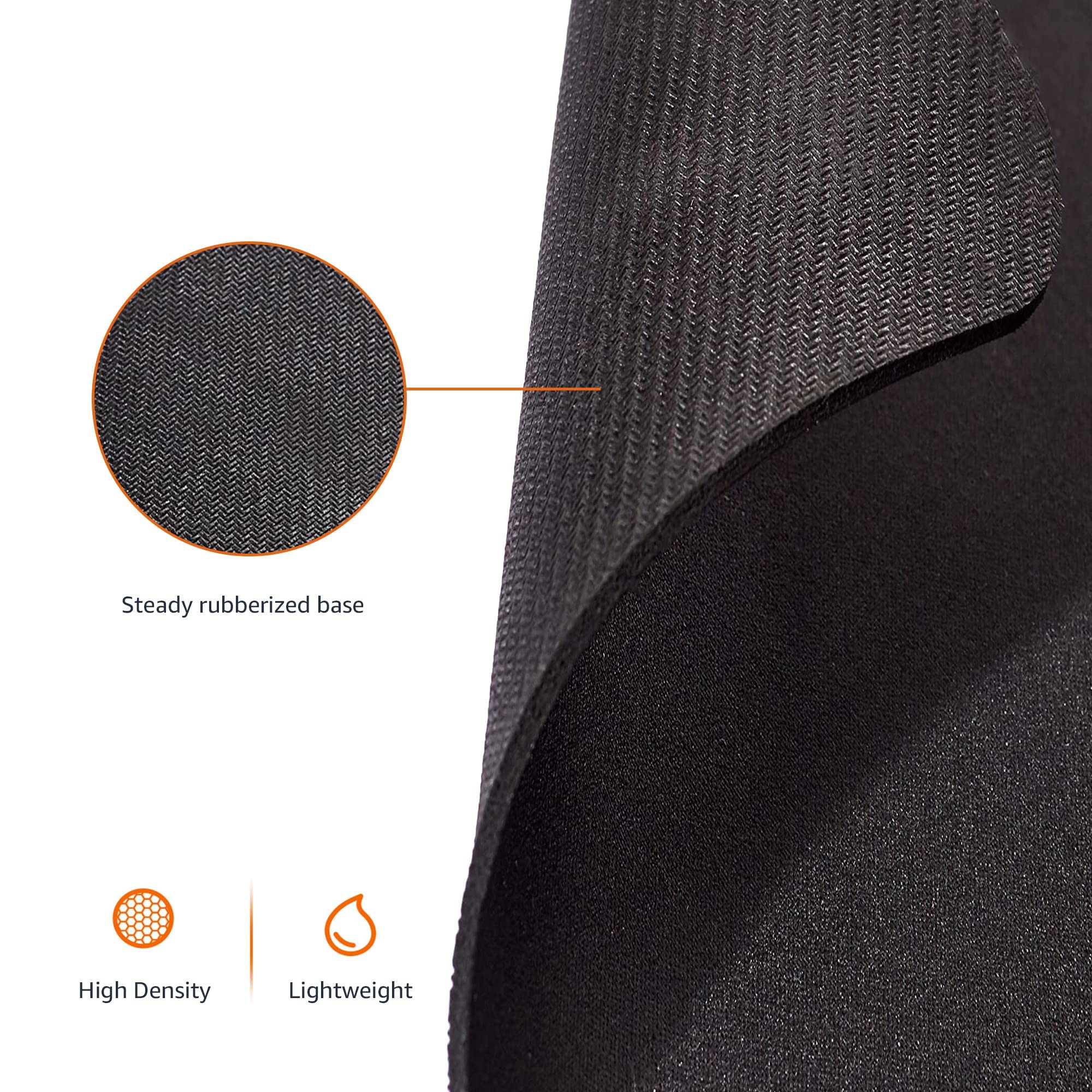 AmazonBasics Mini Gaming Mouse Pad - Non-Slip Rubber Base, Smooth Surface for Precision Control - Black | Perfect for PC, Laptop, Office & Gaming Setup