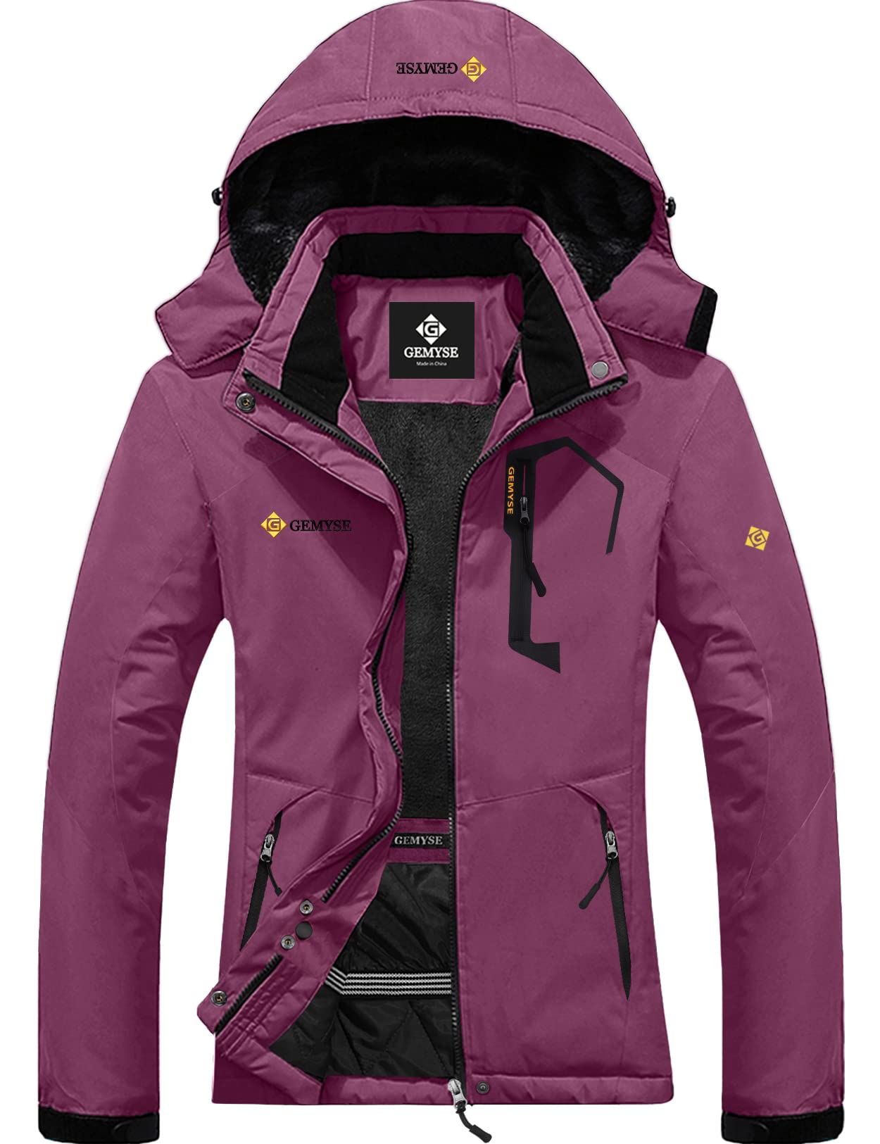 GEMYSE Women's Waterproof Ski Jacket - Windproof Winter Snow Coat for Mountain & Outdoor Activities | Perfect for Skiing, Snowboarding & Hiking