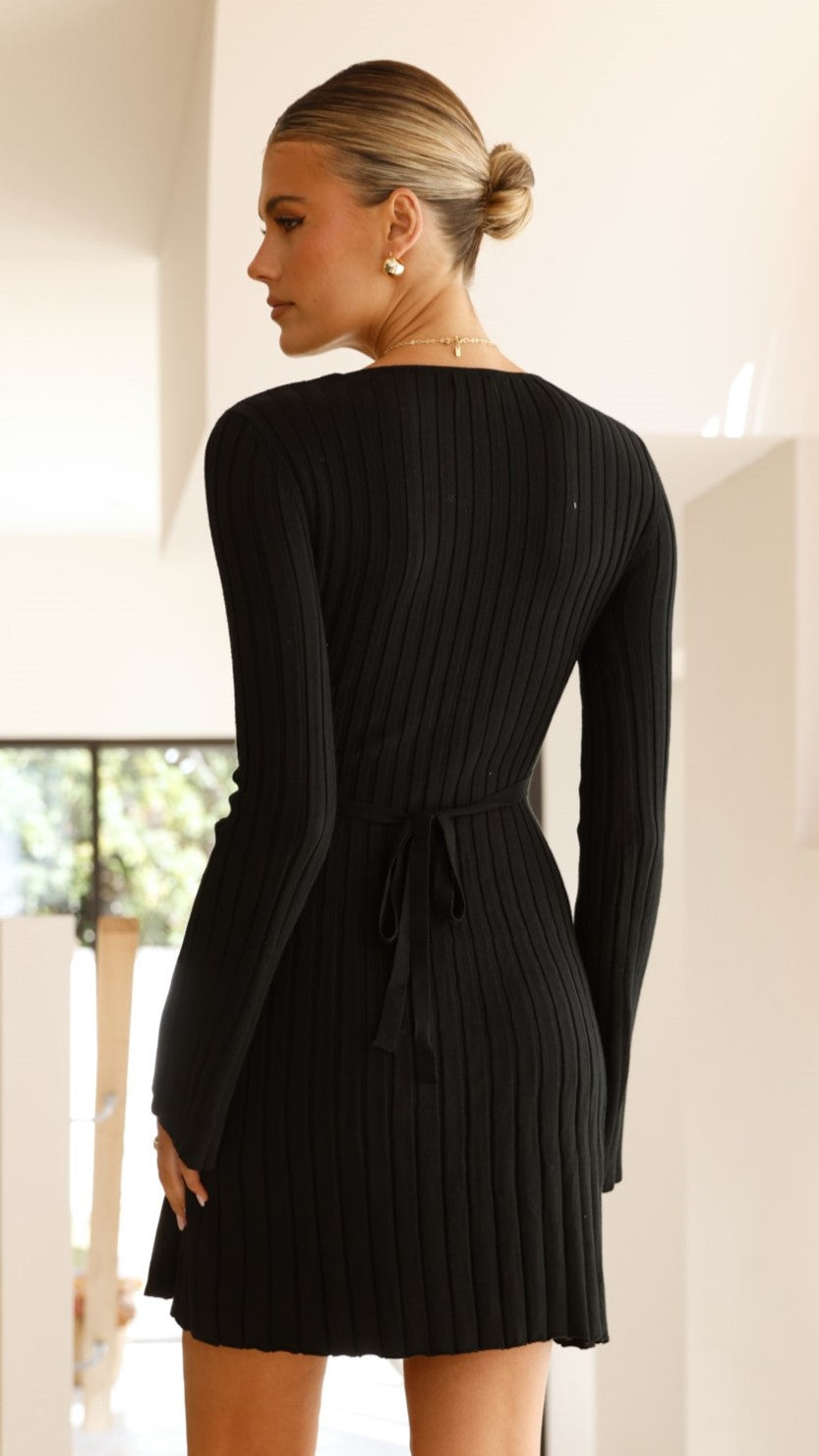 Marcella Mini Dress - Black | Elegant & Stylish Women's Party Dress for Night Out, Date Night & Special Occasions