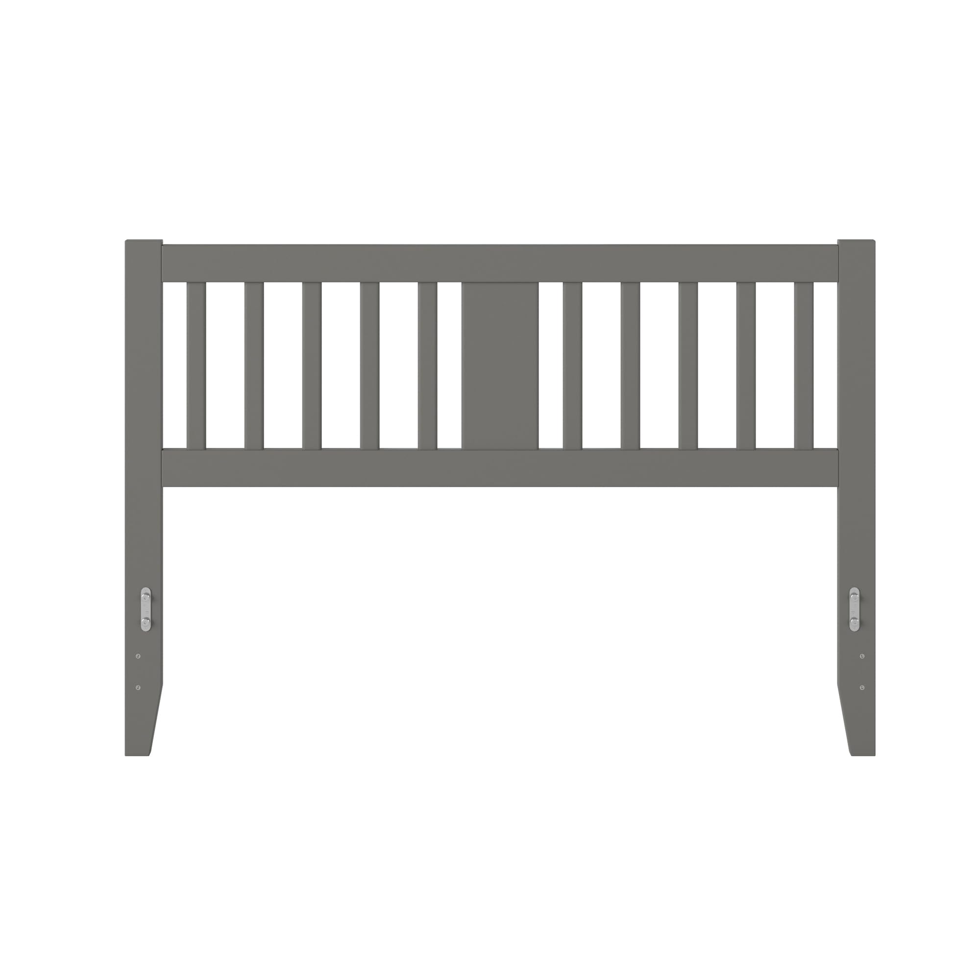 AFI Tahoe Queen Headboard with USB Turbo Charger - Grey Upholstered Bed Frame for Master Bedroom, Guest Room & Hotel Decor