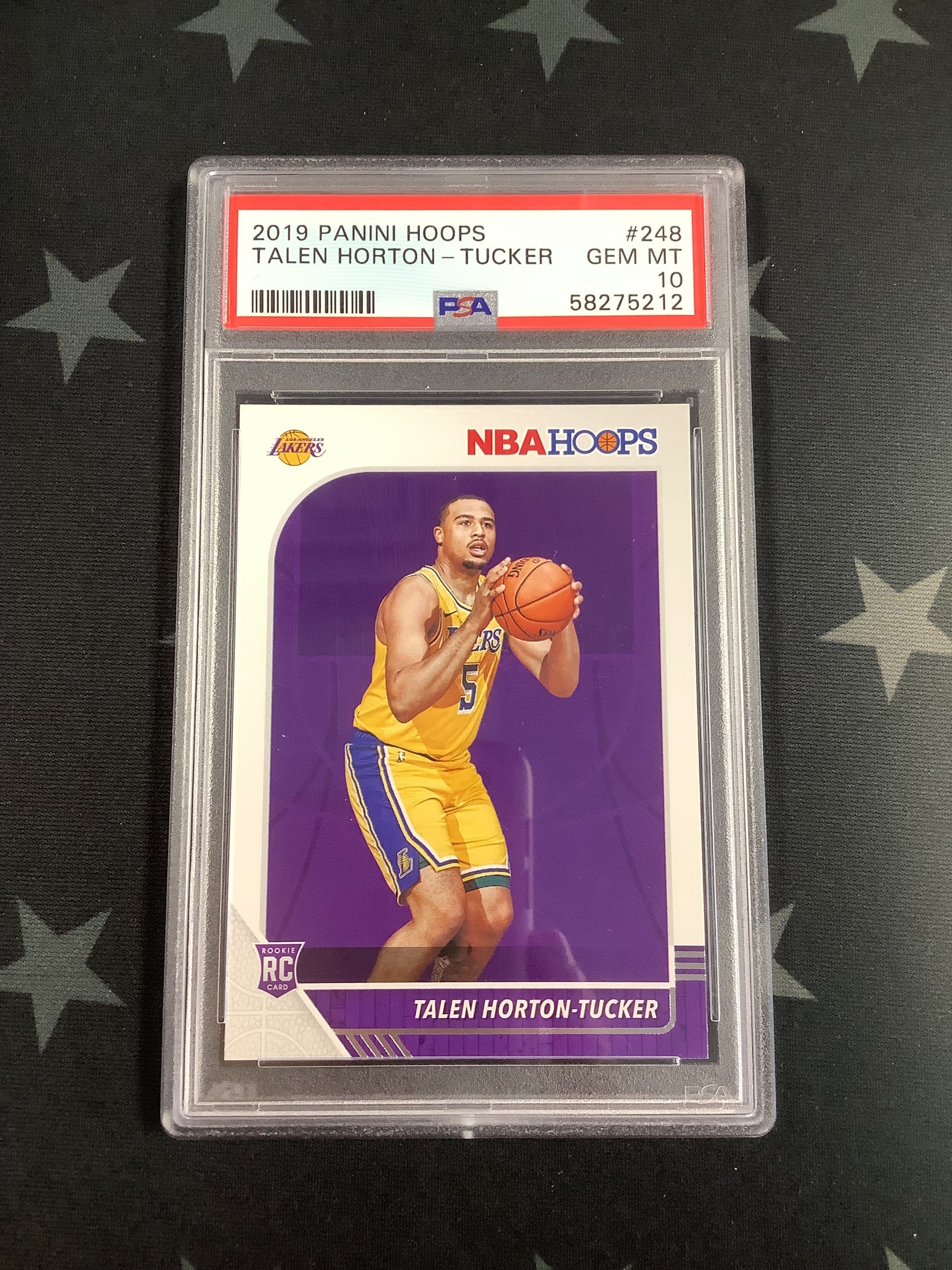 2019 Panini Hoops Basketball Card #248 Talen Horton-Tucker PSA GEM MT 10 - Rookie Card, Collectible Sports Memorabilia for NBA Fans and Card Collectors - Perfect for Display, Investment, and Trading