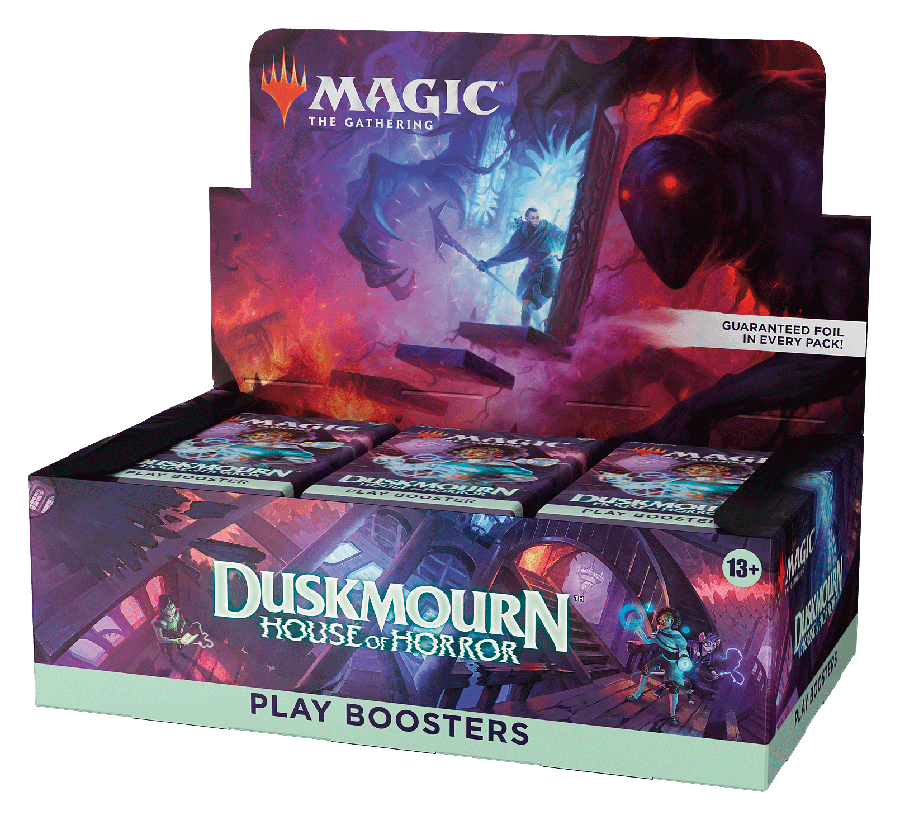 Magic: The Gathering Duskmourn: House of Horrors Play Booster Box (36 Packs) - Premium Collectible Card Game for Horror-Themed Deck Building & Competitive Play