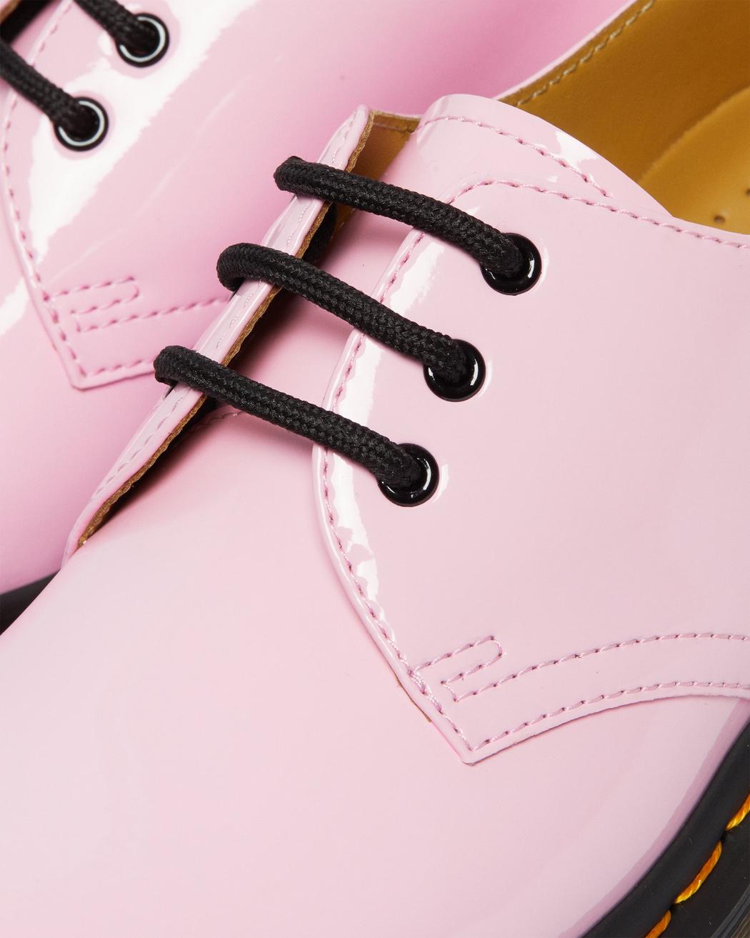 Dr. Martens 1461 Women's Pale Pink Patent Leather Oxford Shoes - Comfortable & Stylish for Work, Casual & Formal Wear