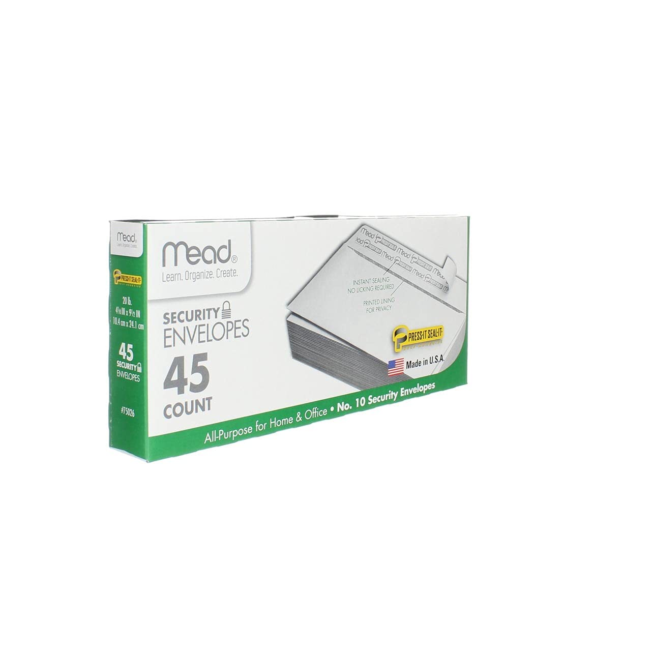 Self-Sealing #10 Envelope - 4.125 x 9.5 Inches Business Envelopes for Mailing, Letters, Bills & Documents (Pack of 100) | Perfect for Office, Home & Mailing Services