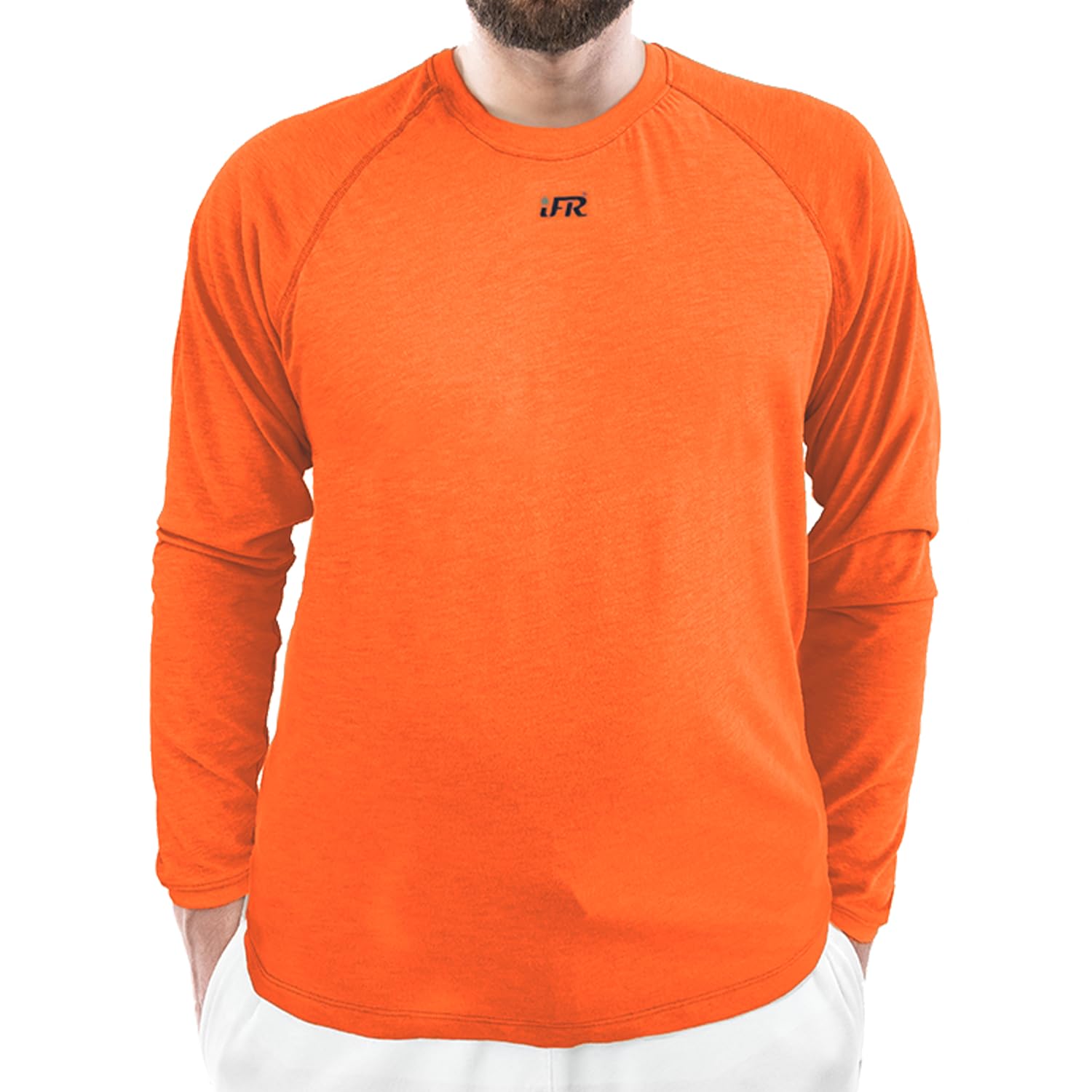 Fire Resistant Base Layer for Men - iFR Long Sleeve Thermal Shirt - FR Clothing for Work & Outdoor Activities - Heat & Flame Resistant Shirt for Construction, Welding & Camping