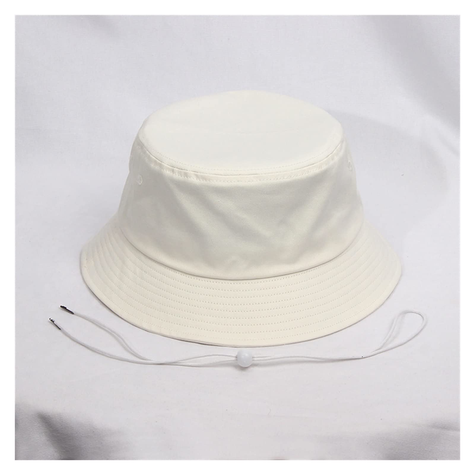 Women's UV Protection Cotton Sun Hat - Large 60cm Bunny Bucket Hat for Summer Outdoor & Beach - Light Beige | Sun Protection for Gardening, Travel, Hiking, Poolside