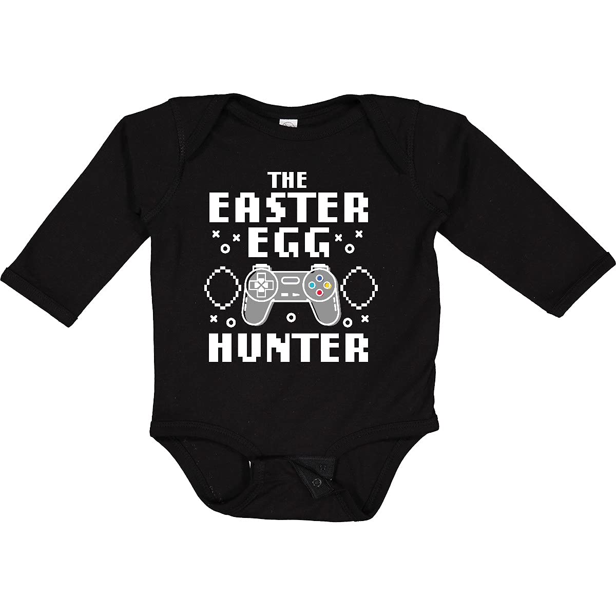 Inktastic Happy Easter The Easter Egg Hunter Gamer Long Sleeve Creeper - Fun Easter Egg Hunting Outfit for Kids & Adults - Perfect for Easter Celebrations, Egg Hunts & Family Gatherings