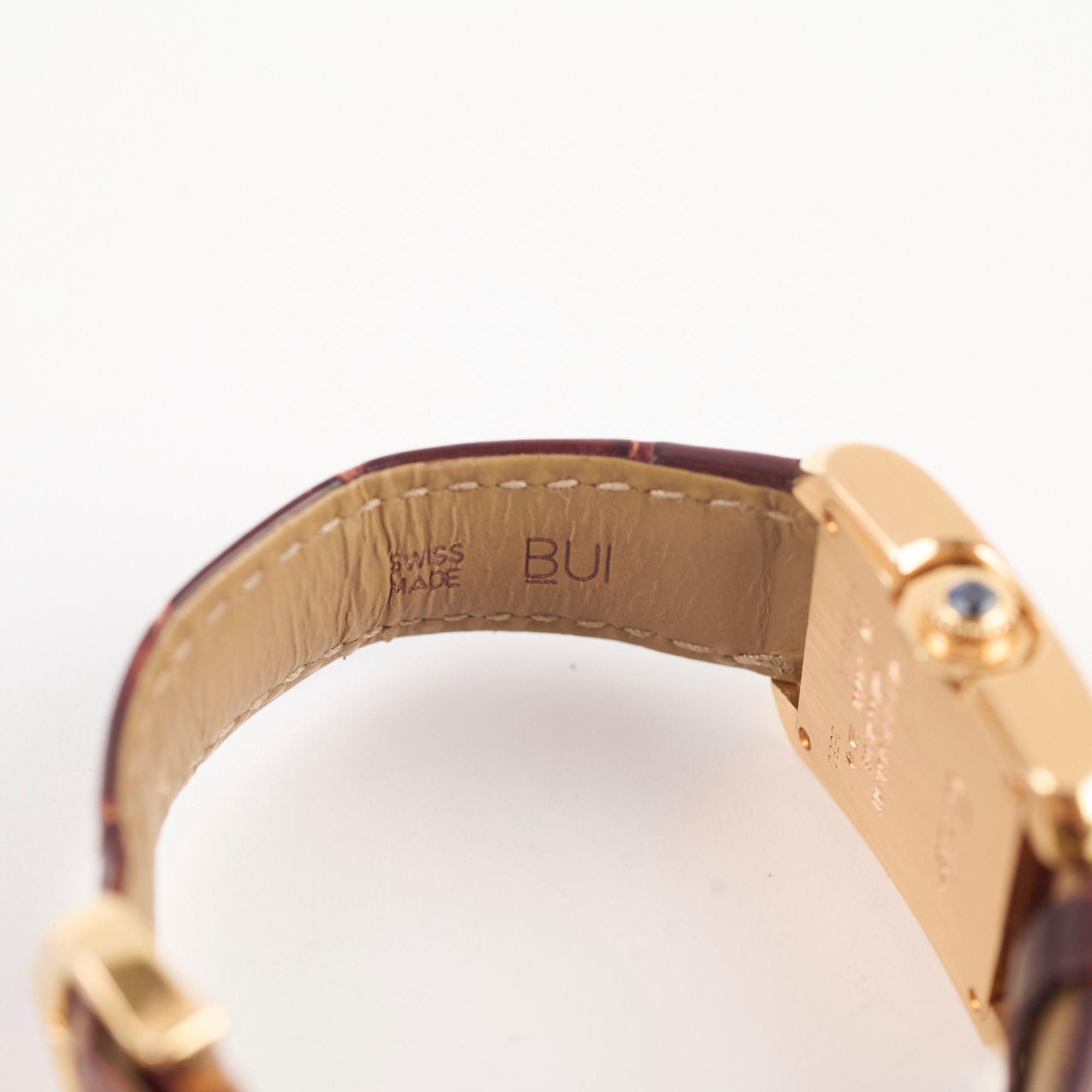 Cartier Tank Anglaise Small Model 18K Gold Watch with Leather Strap - W5310027 | Luxury Dress Watch for Business & Formal Occasions