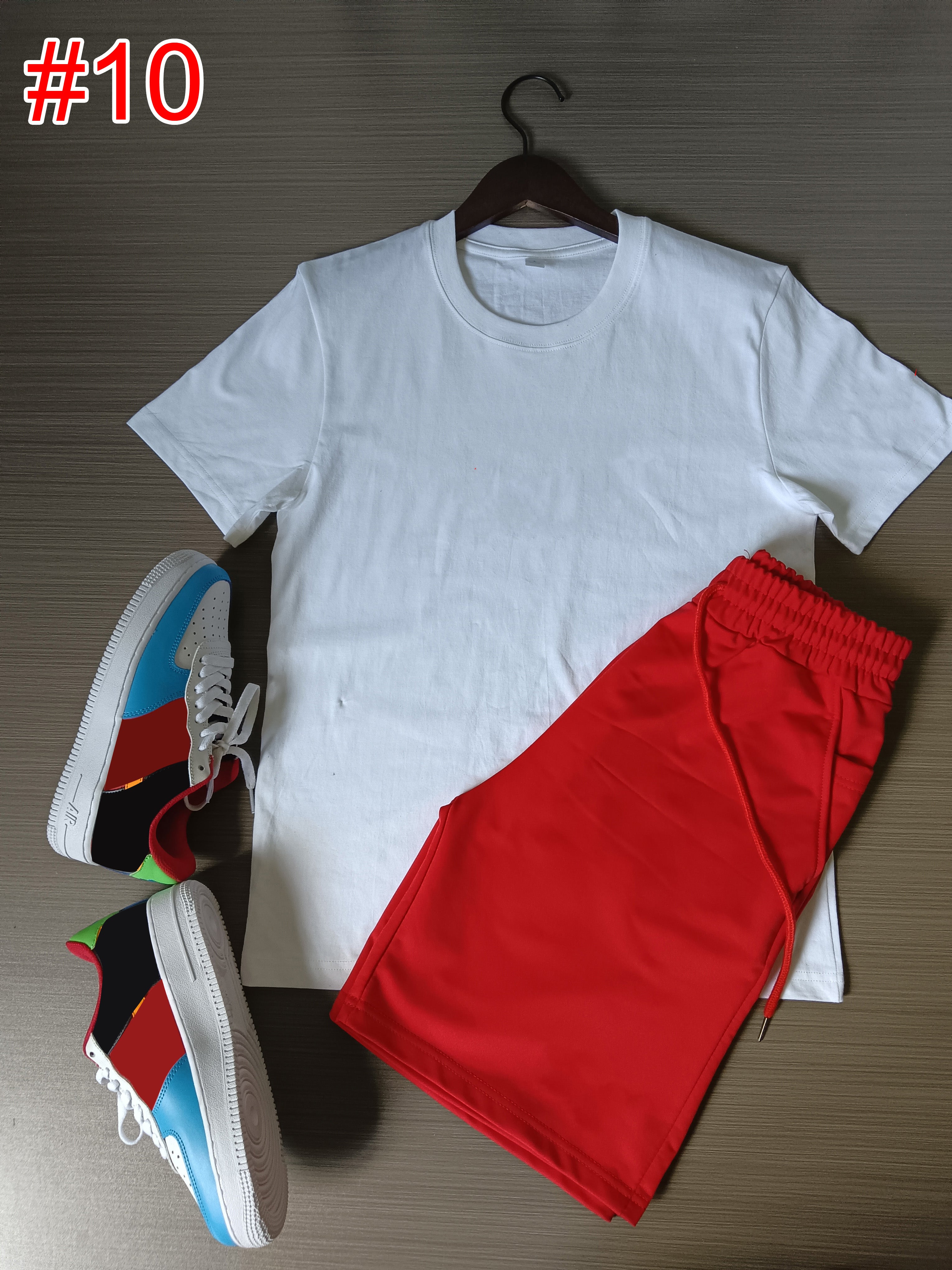 Men's Casual Short Sleeve T-Shirt & Athletic Shorts Set - Comfortable Summer Outfit for Gym, Running, and Outdoor Activities