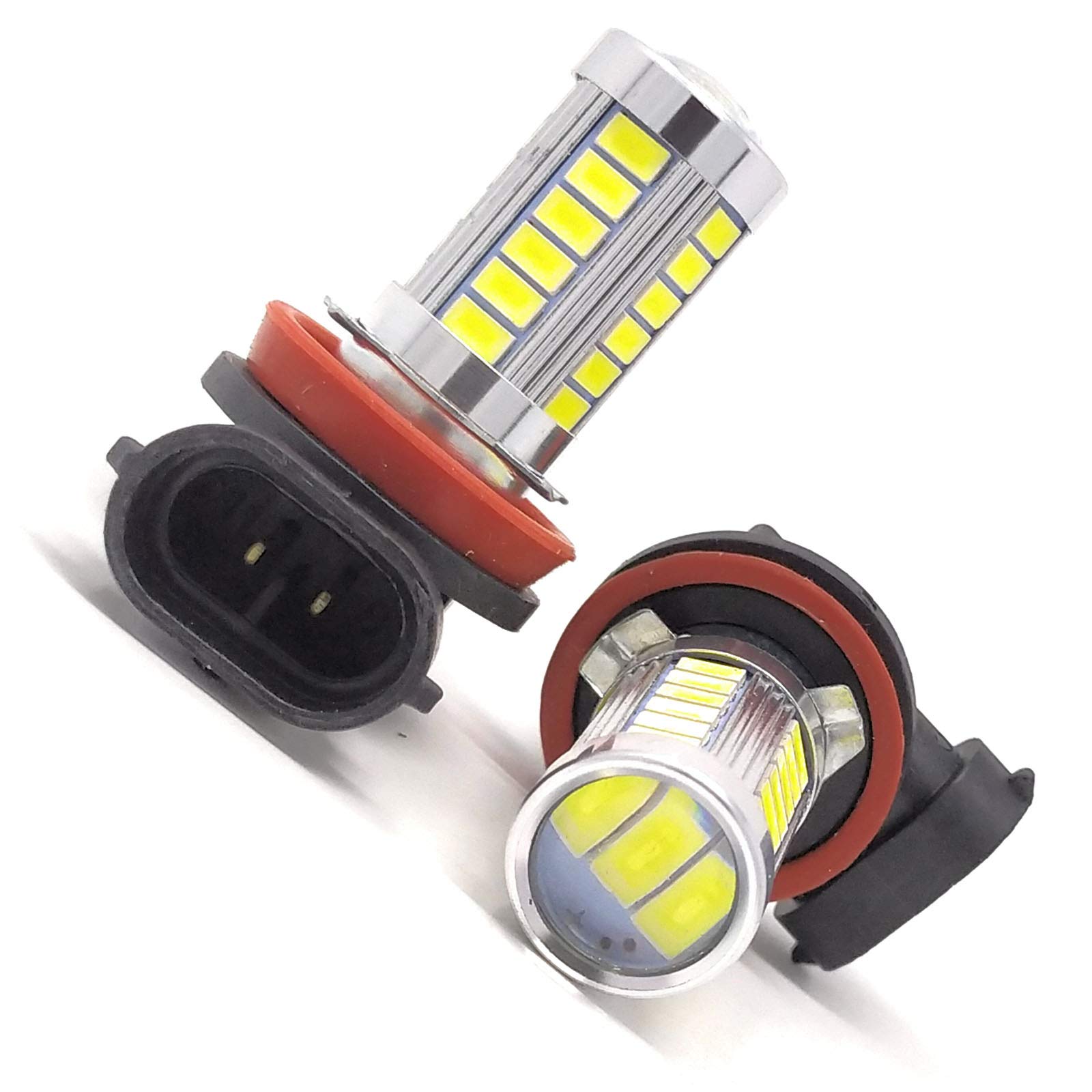 2Pcs LED Front Fog Lights for BMW X6 E71 E72 (2008-2012) - Replacement Fog Lamps with Bulbs - Part# 63177187631 63177187632 - Perfect for Night Driving & Bad Weather Visibility