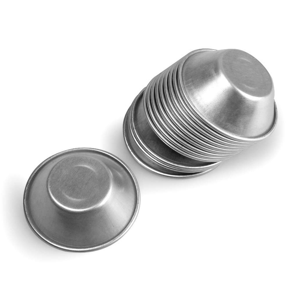 DOITOOL 25-Piece Non-Stick Aluminum Tart Pans - Mini Pie Baking Molds for Egg Tarts, Pastries & Desserts | Perfect for Home Baking, Party Treats & Holiday Cooking