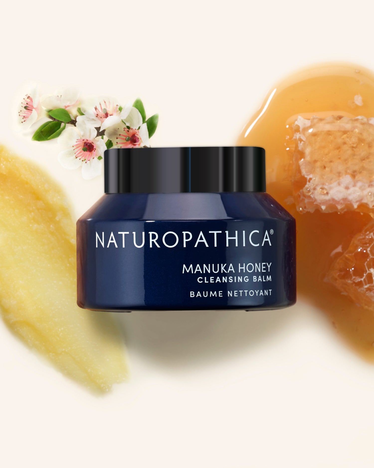 Manuka Honey Cleansing Balm - Natural Face Cleanser for Dry & Sensitive Skin | Makeup Remover & Deep Pore Cleanser for Daily Skincare Routine