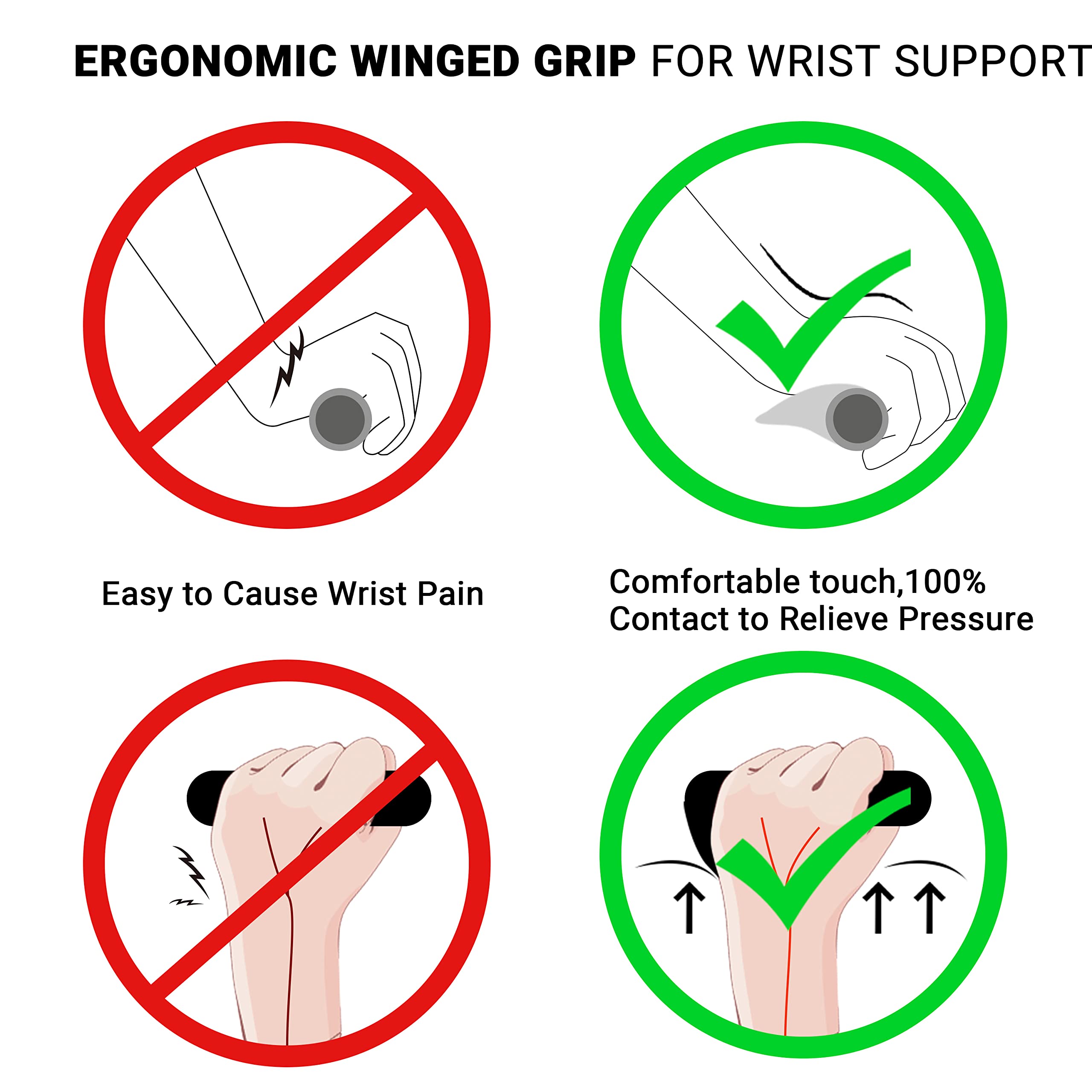 Himiway Ergonomic Lock-On Bike Handlebar Grips - Non-Slip Rubber Bicycle Handle Grip for E-Bike, Scooter & Foldable Bicycle - Perfect for Commuting, Mountain Biking & Urban Riding