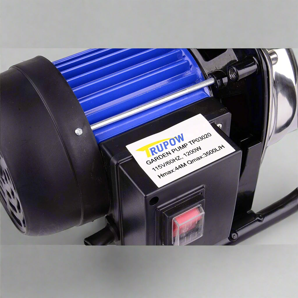 1.6 HP Stainless Steel Shallow Well Jet Pump - 1200W, 3500L/H, 66 PSI for Irrigation, Pools & Water Transfer | Durable & High-Performance Water Pump for Home, Garden & Farm Use