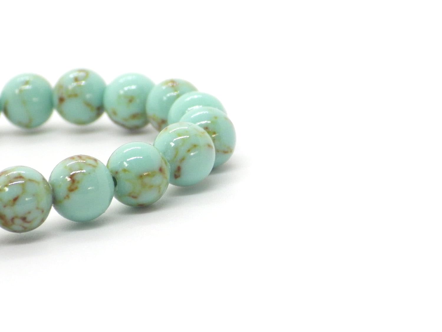 Women's Turquoise Beaded Bracelet - Handmade Blue Reconstructed Turquoise & Tibetan Beads Jewelry for Boho Fashion, Gift Giving & Everyday Wear