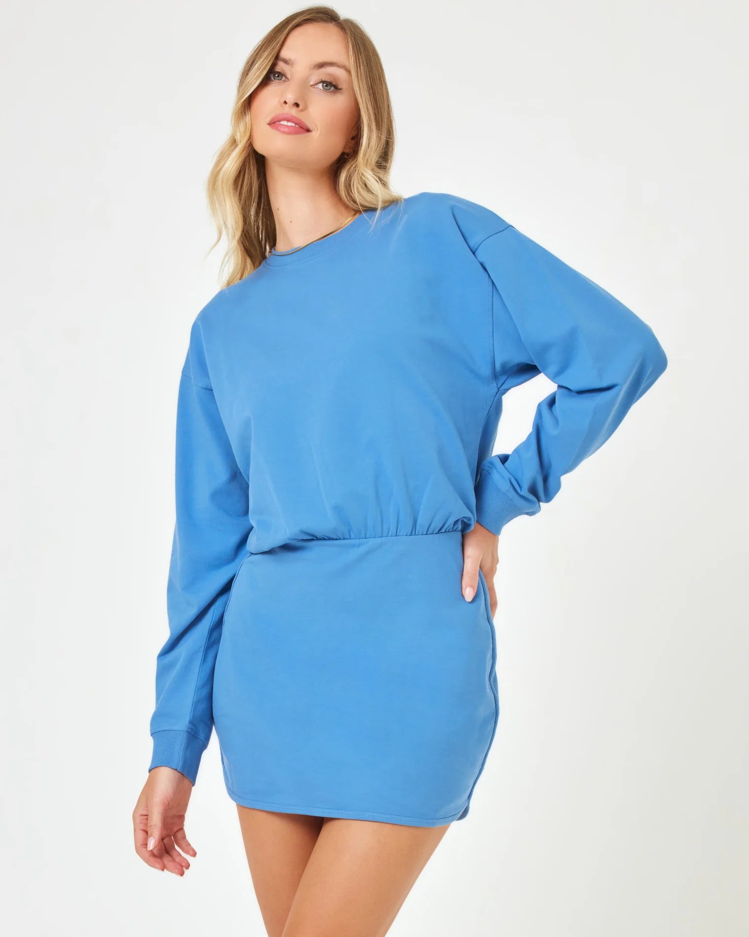 L*Space Women's Groove Mini Dress - Off Shore Blue | Sexy Bodycon Summer Dress for Beach, Pool Party & Night Out