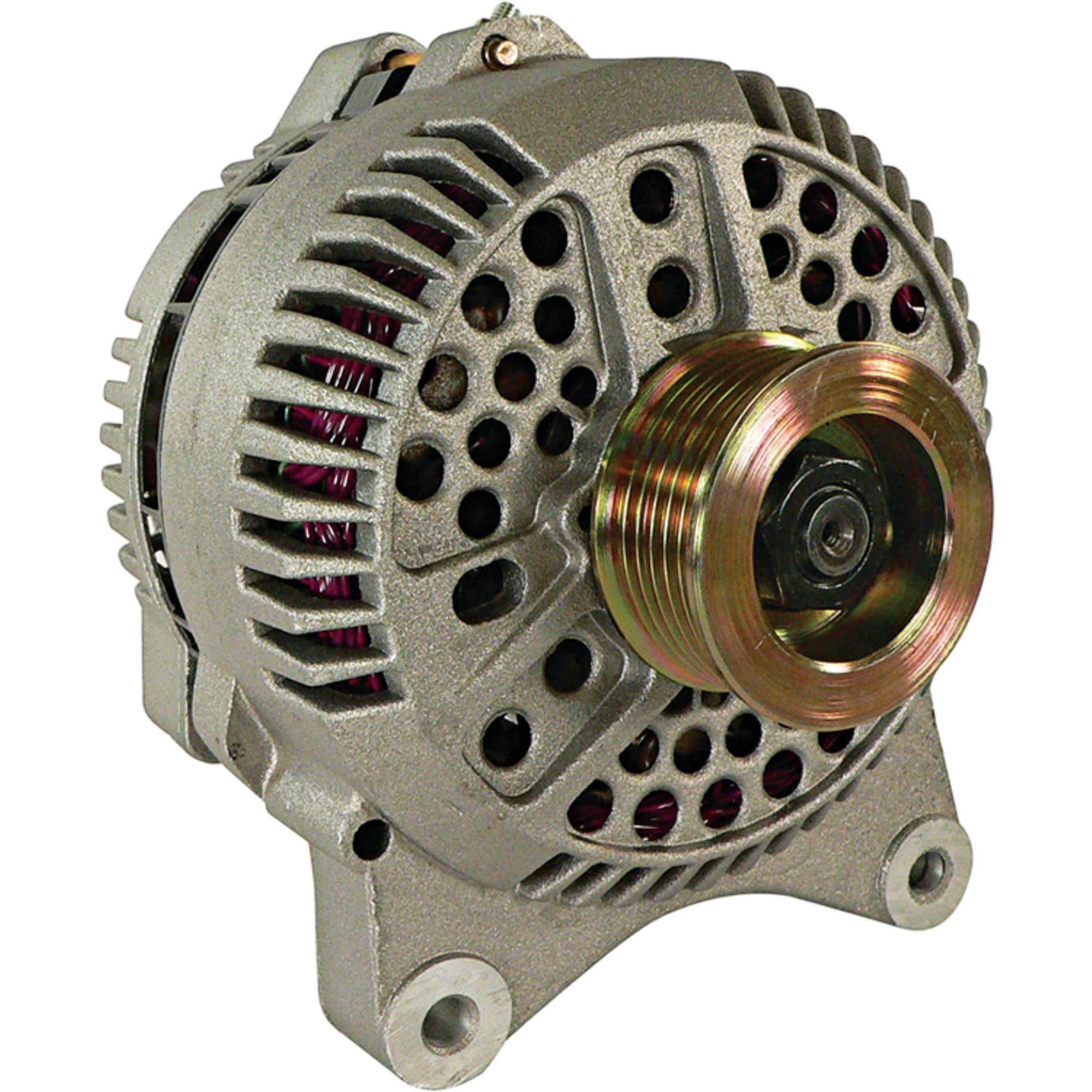 High Output 250 Amp 12V Alternator for 1995-1999 Ford Crown Victoria 4.6L - CW Rotation, IF Fan, IR Regulator & Solid Pulley - Direct Replacement for AFD0039-250 - Perfect for Performance Upgrades & Heavy-Duty Electrical Systems