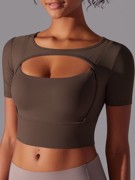 ZASUWA Women's Sexy Mesh Hollow Out Breathable Short Sleeve Tops - Perfect for Night Out, Party, and Summer Fashion