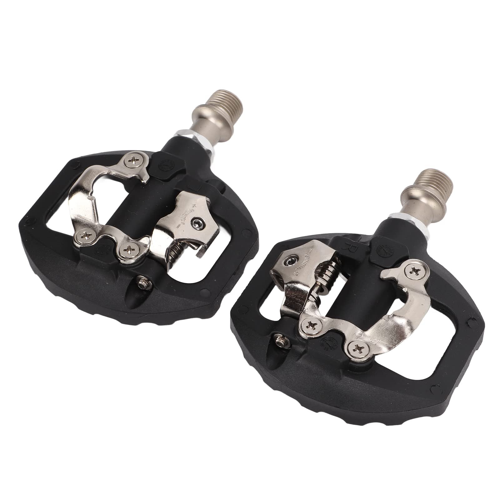 Dual-Sided SPD Mountain Bike Pedals with Cleats - Sealed Clipless Platform Pedals for Road & MTB Cycling | Perfect for Commuting, Trail Riding & Long-Distance Tours