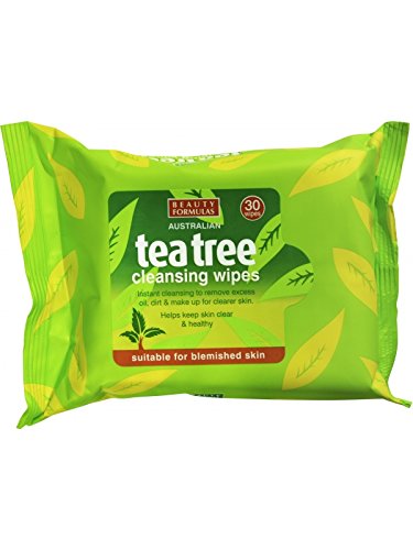 Teebaum Deep Cleaning Facial Wipes for Acne & Oily Skin - Pack of 30 | Oil Control, Pore Cleansing & Makeup Removal | Travel & Gym Friendly