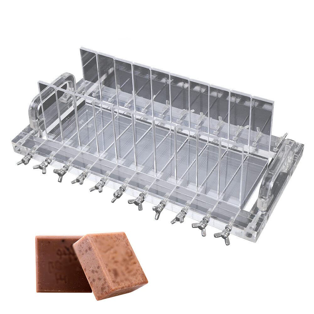 BJTDLLX Acrylic Soap Loaf Cutter - Stainless Steel Wire Soap Cutting Tool with 1.18