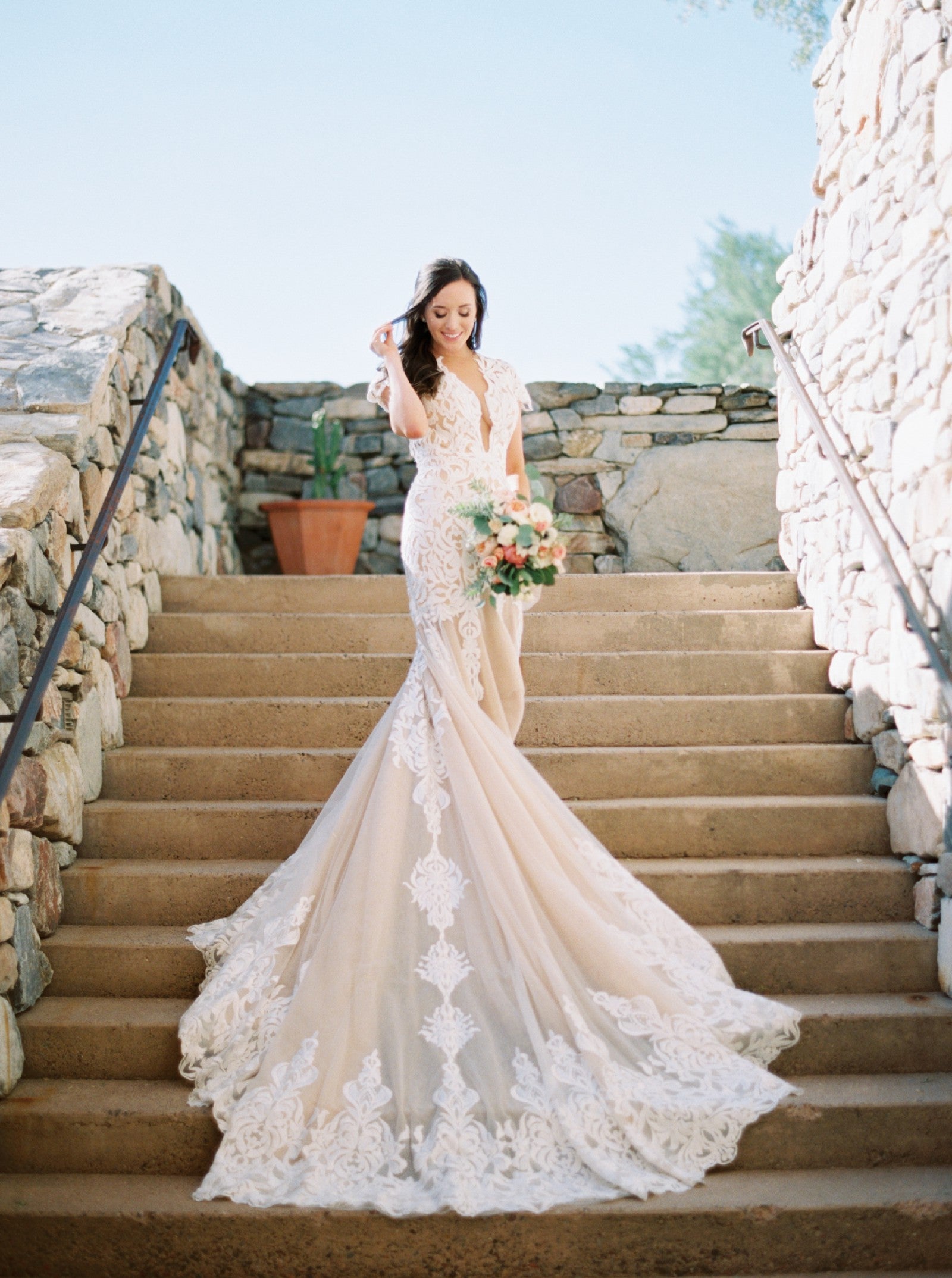 Calla Blanche Lydia 16130 Sample Wedding Gown - Elegant Lace Bridal Dress for Brides, Formal Occasions & Special Events