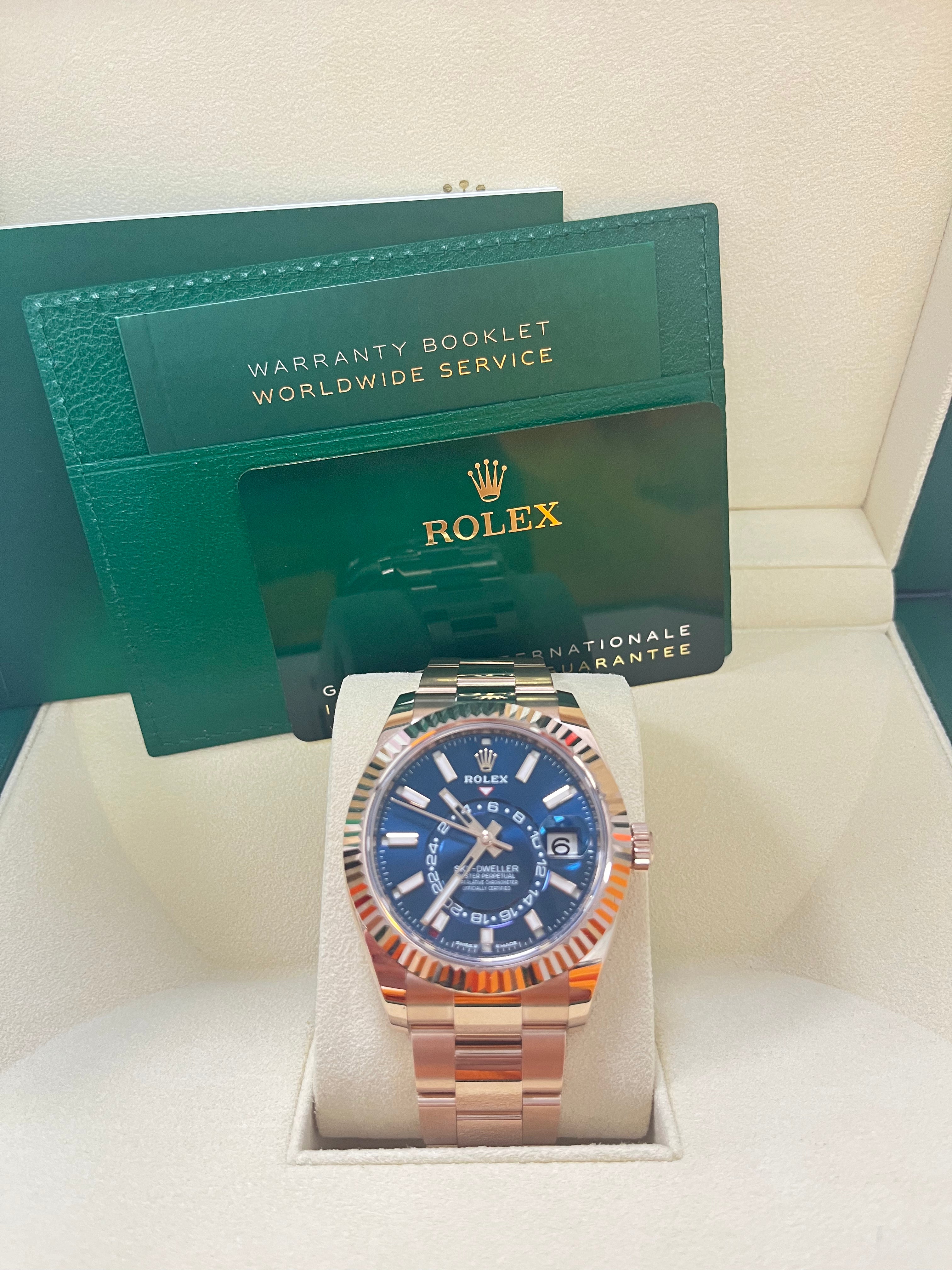 Rolex Sky-Dweller Men's Watch with Blue Dial & Oyster Bracelet - Ref. 336935 | Luxury Automatic Watch for Business, Travel & Special Occasions