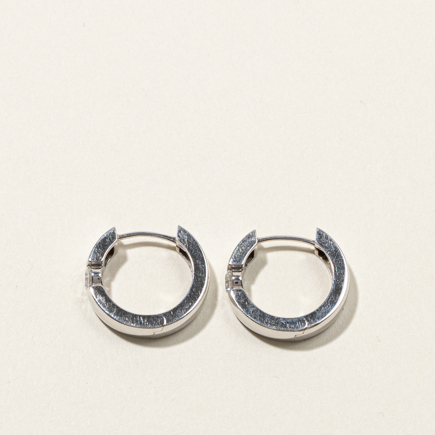 Exquisite 0.50ctw Canadian Diamond Huggie Earrings - 14K Gold Hoop Earrings for Women | Perfect for Weddings, Date Nights & Special Occasions