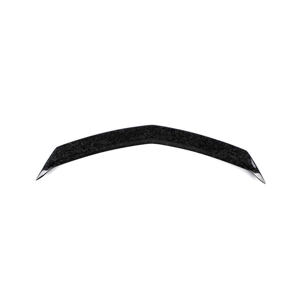 IKON MOTORSPORTS Forged Carbon Fiber Trunk Spoiler for 2016-2019 Cadillac ATS-V | V-Style Rear Wing Lip | Deck Lid & Roof Trim | Enhances Aerodynamics & Sporty Look for Street Racing & Car Shows