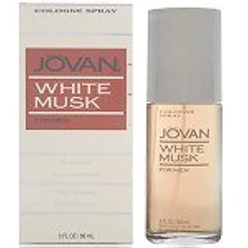 JOVAN WHITE MUSK Cologne Spray for Men - 3 oz / 90 ml - Fresh Floral Musk Fragrance - Perfect for Date Night, Office & Special Occasions