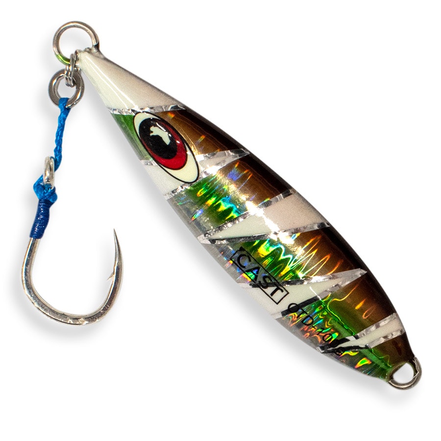 Cast Slow Pitch Jig 100g - Premium Saltwater Fishing Lure for On The Drop Technique - Perfect for Deep Sea Fishing & Bottom Fishing