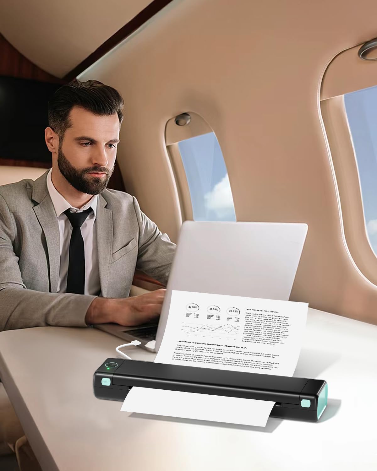 Phomemo M08F Pro Wireless Portable Thermal Printer - Inkless Bluetooth Printer for iOS, Android, PC - Supports 8.5