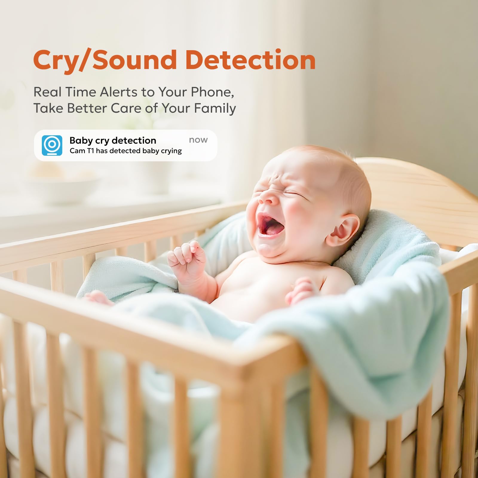 Owltron 2K Indoor Security Camera with Motion Detection, Night Vision & 2-Way Audio - Baby Monitor, Pet Camera & Elder Care - Works with Alexa & App - 2.4GHz WiFi - Perfect for Home, Nursery & Pet Monitoring