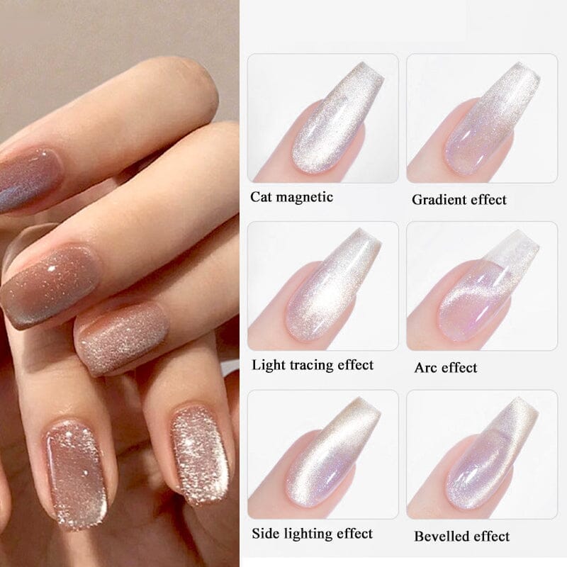 6 Colors Magnetic Cat Eye Gel Polish Set - 10ml First Love Collection for Long-Lasting Nails - Perfect for Manicures, Pedicures & DIY Nail Art at Home
