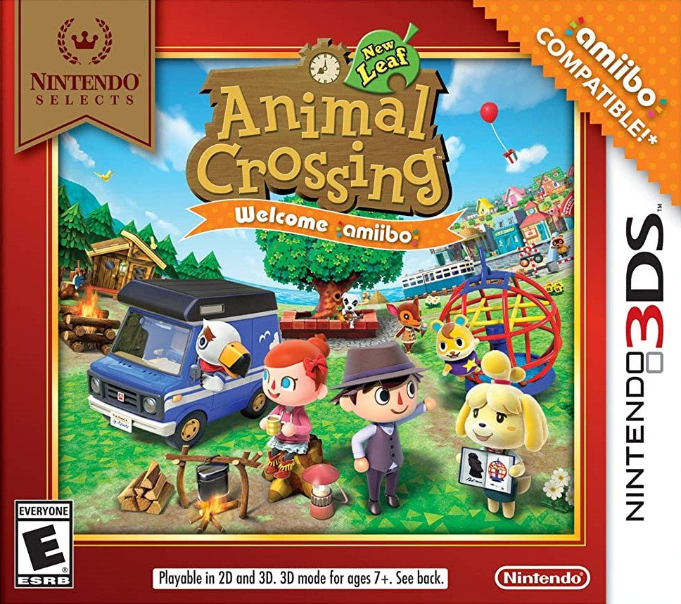 Animal Crossing: New Leaf Welcome amiibo - Nintendo 3DS Game with amiibo Support | Fun Life Simulation & Village Building Game for Kids & Adults | Perfect for Relaxing Gameplay & Creative Customization