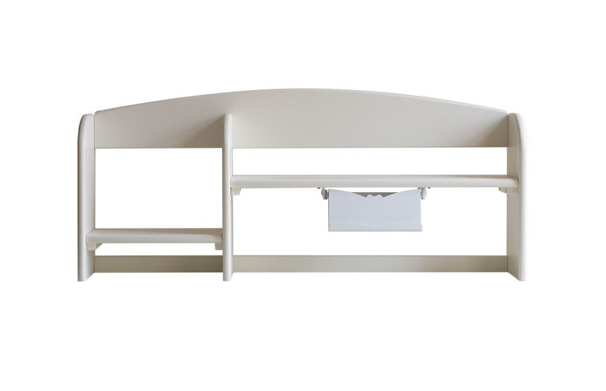 Premium Oak & Beech Solid Wood Multi-Layer Desktop Shelf - Sturdy & Stylish Organizer for Home Office, Study, or Workspace - Perfect for Books, Plants, and Office Supplies