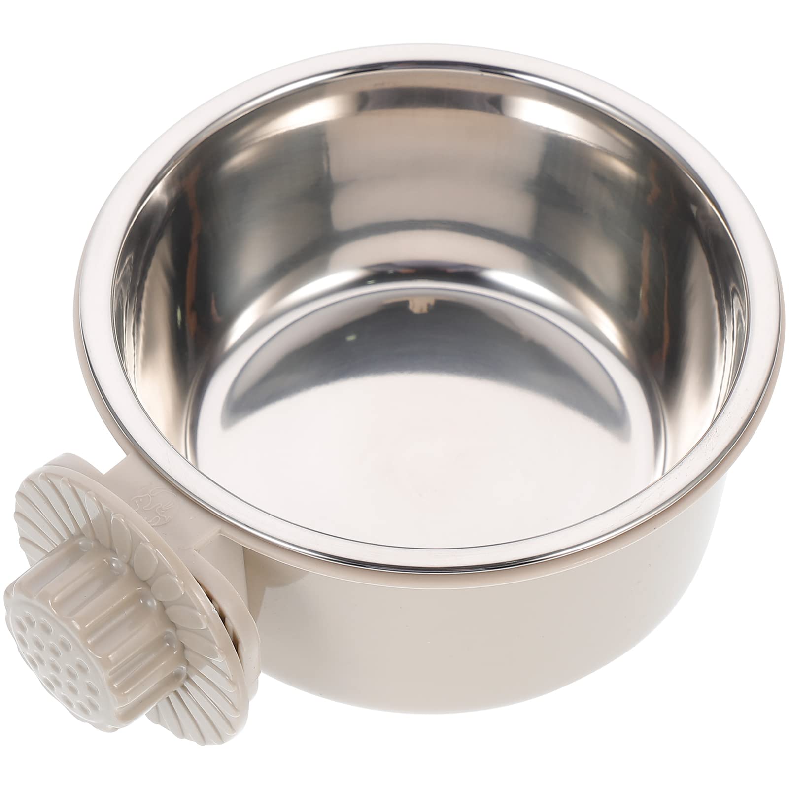 VILLCASE Stainless Steel Dog Bowl - Heat-Resistant Pet Food & Water Dish for Puppy, Cat, Small & Medium Pets - Portable Pet Feeder & Water Dispenser - Grey (Medium Size) - Perfect for Travel, Home & Outdoor Use