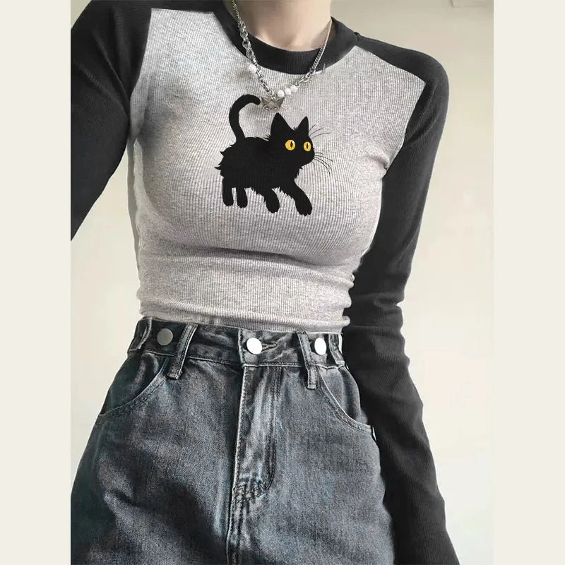 Trendy American Style Cartoon Print Women's T-Shirts - Sexy Chic Crew Neck Colorful Fashion Y2K Casual Tees for Office, Streetwear & Everyday Outfits