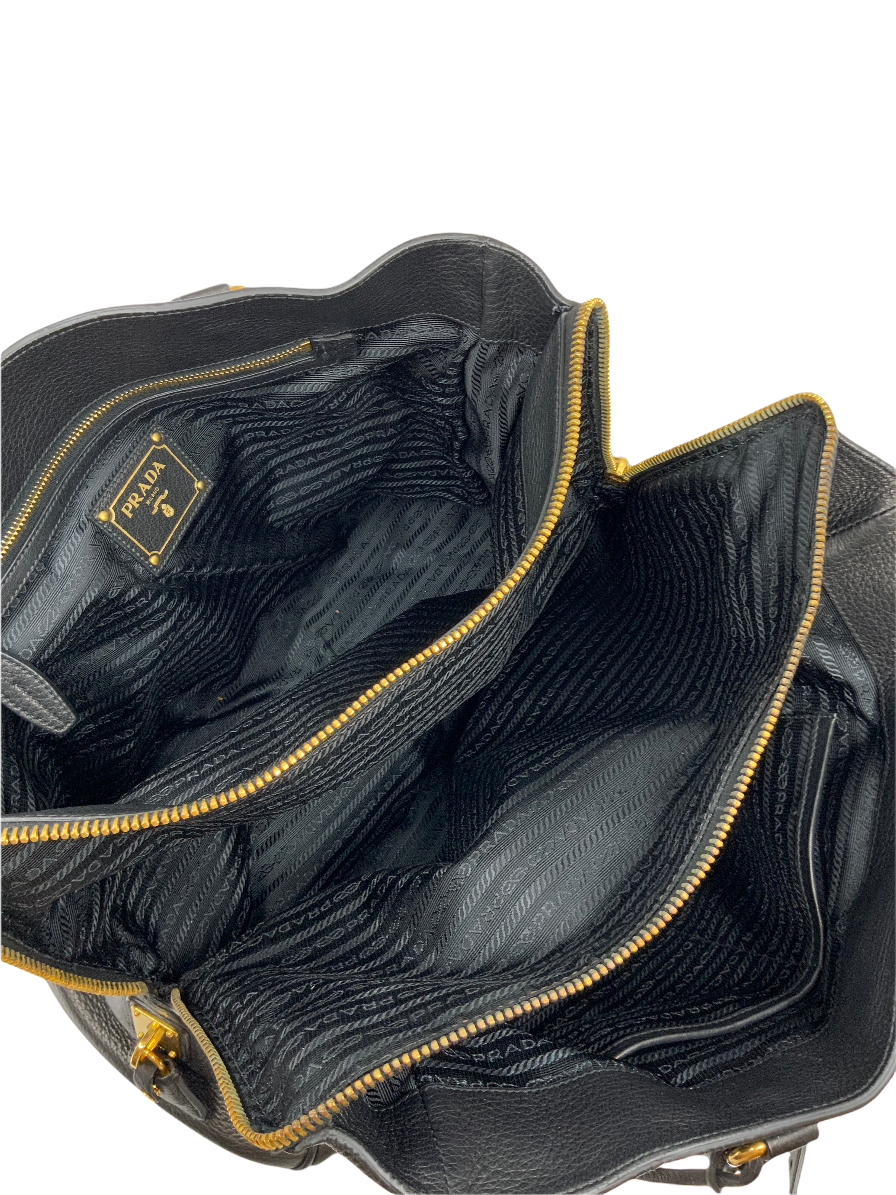 Prada Cervo Deerskin Tote Bag with Adjustable Shoulder Strap - Luxury Leather Handbag for Women, Perfect for Work, Travel & Everyday Use